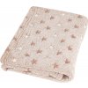 MATEX MILLY detská deka 75x100 z mikrovlákna [TB0294-G16] hviezdičky tmavo béžová