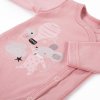 EEVI Detské body s dlhým rukávom Mellow Pink 68 (4-6m)