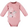 EEVI Kojenecké body s dlouhým rukávem Mellow růžová 68 (4-6m)