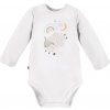 EEVI Kojenecké body s dlouhým rukávem Mellow bílá 80 (9-12m)