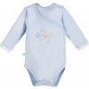 EEVI Detské body s dlhým rukávom Newborn modré 62 (3-6m)