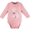 EEVI Kojenecké body s dlouhým rukávem Mellow růžová 74 (6-9m)