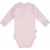 EEVI Detské body s dlhým rukávom Newborn pink 50 (0-1m)