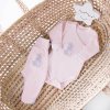 EEVI Detské body s dlhým rukávom Newborn pink 50 (0-1m)