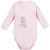 EEVI Detské body s dlhým rukávom Newborn pink 56 (0-3m)