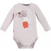 EEVI Detské body s dlhým rukávom Mellow Grey 62 (3-6m)