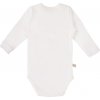 EEVI Detské body s dlhým rukávom Newborn ecru 56 (0-3m)