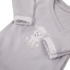 EEVI Kojenecké body s dlouhým rukávem Newborn šedá 62 (3-6m)
