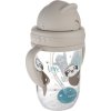 Canpol babies Nedávkovací pohár so slamkou a závažím Exotic Sloth - sivý, 270 ml