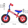 Detské odrážadlo kolo Milly Mally Dragon Air red-blue
