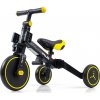 Detská trojkolka 4v1 Milly Mally Optimus Plus s vodiacou tyčou black