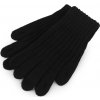 Pletené rukavice s otvormi na ovládanie dotykových zariadení
