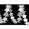 Saténový prámik šírka 14 mm hviezda s glitrami vianočné
