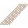 Šikmý proužek bavlněný puntík, káro, hvězdy, jemný proužek šíře 20 mm zažehlený