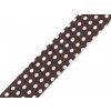 Šikmý proužek bavlněný puntík, káro, hvězdy, jemný proužek šíře 20 mm zažehlený