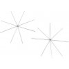 Vánoční hvězda / vločka drátěný základ na korálkování Ø10,5 cm, 12,5 cm, 13,5 cm