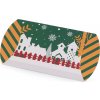 Vánoční dárková krabička sob, Mikuláš, sněhulák, perníček, kostelík
