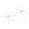 Vánoční hvězda / vločka drátěný základ na korálkování Ø10 cm