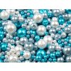 Skleněné voskové perly mix velikostí a barev Ø4-12 mm