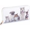 Dámska peňaženka pes, mačka 10x19 cm