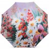 Dámsky skladací dáždnik maľované kvety