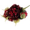 Umělá kytice růže a hortenzie
