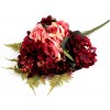 Umelá kytica ruže a hortenzie