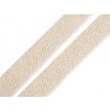 Bavlnená šnúra plochá / dutinka šírka 12-15 mm
