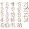Dřevěná čísla k výrobě adventního kalendáře 1-24