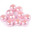 Plastové perly s velkým průvlekem 11x15 mm