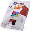 Fimo sada 12x25 g kožený efekt