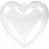 Plastové srdce 8x8 cm dvojdielne