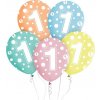 Balóniky s číslami: 1, 12"/ 5 ks.