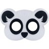 Panda plstěná maska, 19x12 cm