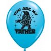 Balón QL 11" s potlačou "Star Wars: You Are My Father", pastelovo modrý/25 ks.