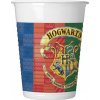 Plastové kelímky (WM) Harry Potter Hogwarts Houses, 200 ml, 8 ks (štítek SUP)