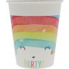 Papierové tégliky (WM) Rainbow Party, 200 ml, 8 ks (štítok SUP)