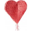Piñata červené srdce, rozměr 45x45x7 cm