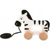 TREFL Edukačná drevená ťahacia hračka Zebra