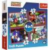 TREFL Puzzle 4v1 Sonic / Sonic The Hedgehog 28,5 x20, 5cm