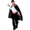 Kostým pre dospelých "Black vampire cape" (peľaška, jabot) veľkosť. un.