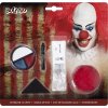 Sada maľovania na tvár hororového klauna (nos, farby, krém, huba)