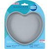 CANPOL babies Silikónový tanier s prísavkou SRDCE modrý