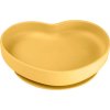 CANPOL babies Silikonový talíř s přísavkou SRDCE žlutý