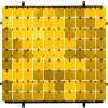 Panel dekoracyjny złoty, czarne tło typ B, 30x30 cm/ 100 kwadratów