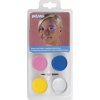 Zestaw farbek do twarzy PRINCESS (4 kolory, aplikator)