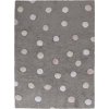 Pro zvířata: Pratelný koberec Tricolor Polka Dots Grey-Pink