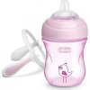 CHICCO Hrneček učící Transition s držadly 200 ml růžový 4m+