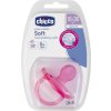 Chicco Šidítko Physio Soft celosilikónové, 16m+ Růžové