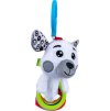 Bali Bazoo Závesná hračka na kočík s hrkálkou - Pes, biela